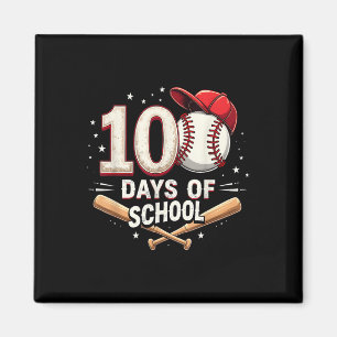 100 Tage der Schule Baseball 100. Schultag Magnet