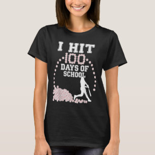 100 Tage der Schule Baseball 100. Schultag T-Shirt