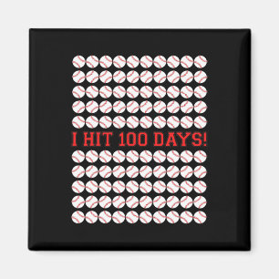 100 Tage der Schule Baseball 100 Tage Geschenke Magnet