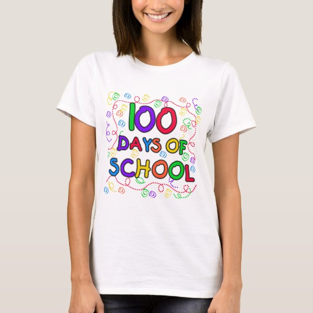 100 Tage der Schule Confetti Tshirts und Geschenke (Vorderseite)