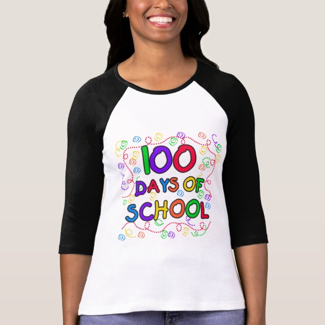 100 Tage der Schule Confetti Tshirts und Geschenke (Vorderseite)