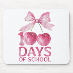 100 Tage der Schule Coquette Niedliche Kirsche Bow Mousepad
