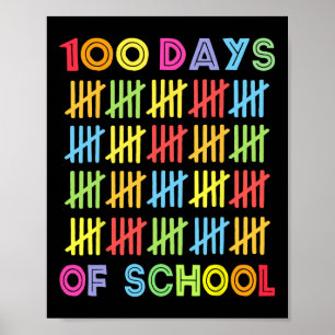100 Tage der Schule Kinder 100. Schultag Costu Poster