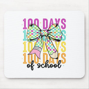 100 Tage der Schule Mädchen Coquette Bow 100. Tag Mousepad