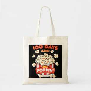 100 Tage der Schule Popcorn Happy 100th Day of Sch Tragetasche