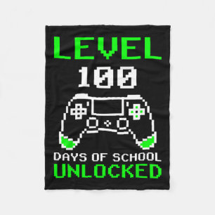 100 Tage der Schule, ungesperrte Gamer-Videospiele Fleecedecke