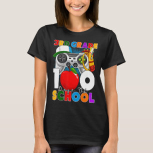 100 Tage des 3. Grade Gamer 100. Schultag T-Shirt