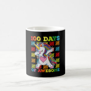 100 Tage des großartigen Einhorns 100. Schultag Kaffeetasse