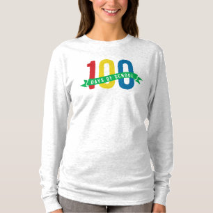 100 Tage des Schulbunten Lehrers T-Shirt