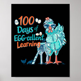 100 Tage Ei-extra Klügerer Lehrer Kinder 100. Tag Poster