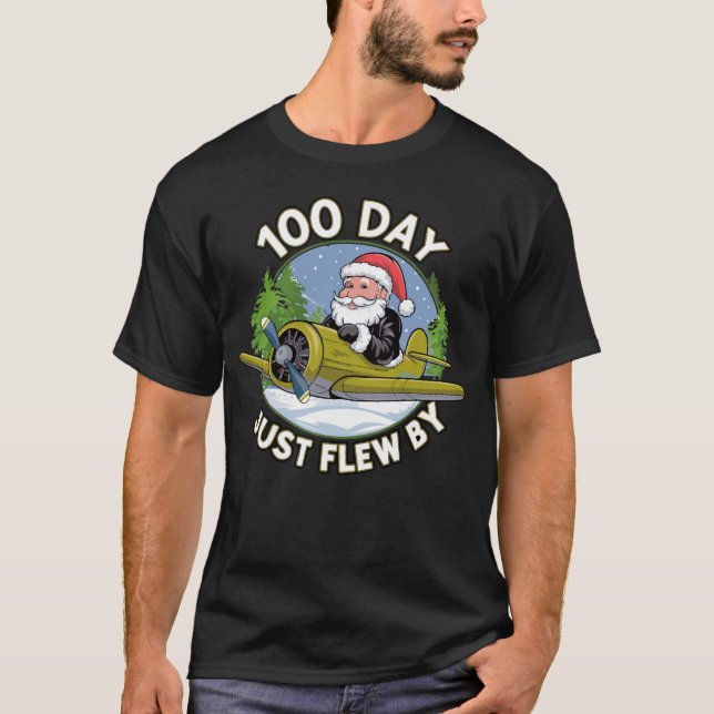 100 Tage einfach vorbeifliegen T-Shirt (Vorderseite)