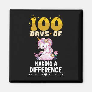 100 Tage Einzigartige Schule Einen Unterschied Sch Magnet
