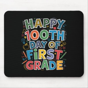 100 Tage erster Klasse Lehrer Kinder 100. Mousepad