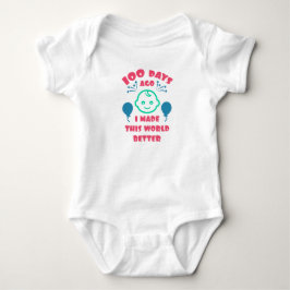 100-Tage-Feier für das Baby |100. Kinderdusche Baby Strampler
