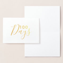 100 Tage Folienkarte