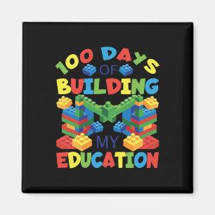 100 Tage Gebäude meine Bildung - Bau B Magnet