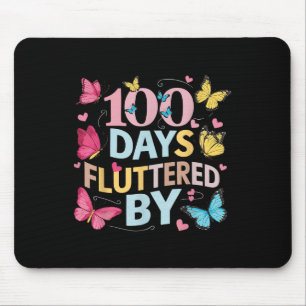 100 Tage geflattert durch den 100. Schultag Mousepad