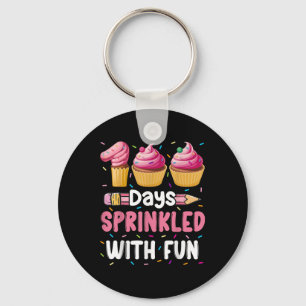 100 Tage geteilt mit Fun Cupcake 100. Tag der S Schlüsselanhänger