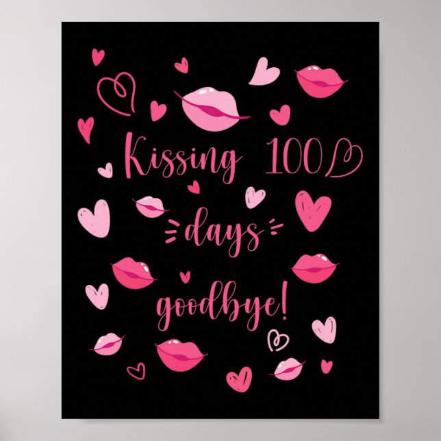 100 Tage gute 100 Tage Schullehrer und -studium Poster (Vorne)