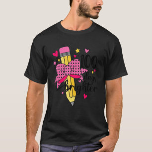 100 Tage Heller Bleistift Lehrer Schüler 100 Tage T-Shirt