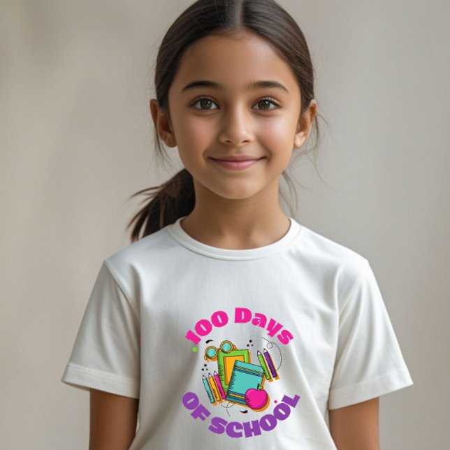 100 Tage heller: Kinder 100 Tage Schule T-Shirt (Von Creator hochgeladen)