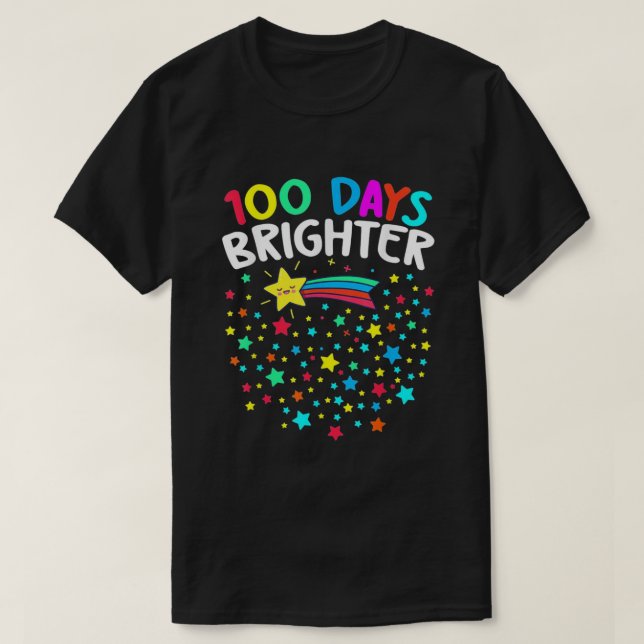 100 Tage Hellere Sterne T-Shirt (Design vorne)