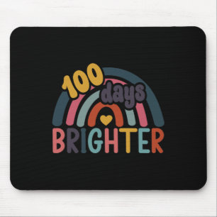 100 Tage hellerer Regenbogen 100. Schullehrtag Mousepad