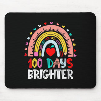 100 Tage hellerer Regenbogen 100. Schullehrtag Mousepad