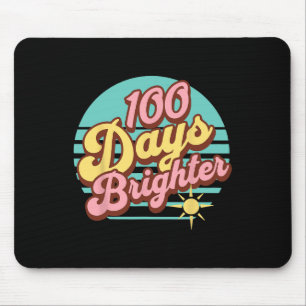 100 Tage Hellseher Retrolehrer Kinder 100 Tage in Mousepad