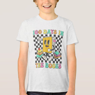 100 Tage in Büchern, die Lehrerin lesen 100 Tage Tri-Blend Shirt