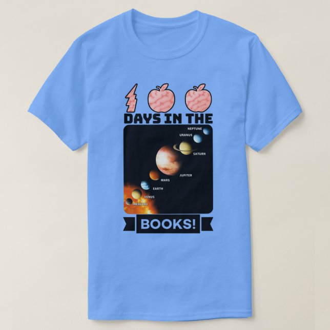 100 Tage in den Büchern 8 T-Shirt (Design vorne)