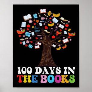 100 Tage in den Büchern, die den Lehrer lesen, 100 Poster