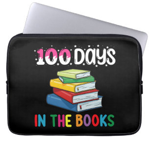 100 Tage in den Büchern Schulbibliothekarin Laptopschutzhülle