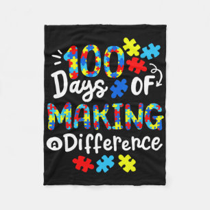 100 Tage, in denen eine andere Schule Kinder Autis Fleecedecke