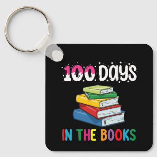 100 Tage in der Buchschule, die Bibliothekar lesen Schlüsselanhänger