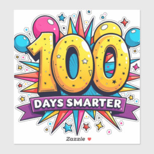 100 Tage intelligenter Aufkleber