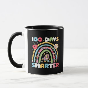 100 Tage intelligenter Regenbogenschul-Feierbecher Tasse