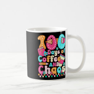 100 Tage Kaffee & Amp; Chaoslehrer Retro 10 Kaffeetasse