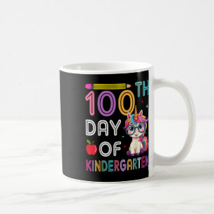 100 Tage Kindergarten Einhorn 100 Tage Kaffeetasse