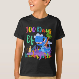 100 Tage Kindergarten Funny Dinosaurier Lehrer T-Shirt