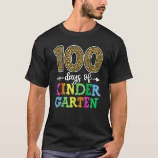 100 Tage Kindergarten Kind Junge Mädchen Lehrer Sc T-Shirt