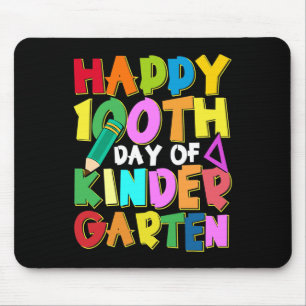 100 Tage Kindergarten Kinder 100. Schultag Mousepad