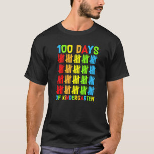100 Tage Kindergarten-Lehrer Kinder Glücklich 100 T-Shirt