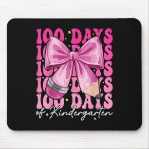 100 Tage Kindergarten Mädchen Bow 100. Tag Mousepad