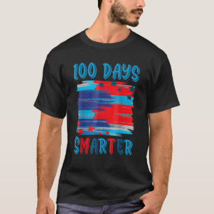 100 Tage klüger Amerikanische Flagge 100. Schultag T-Shirt