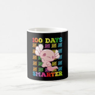 100 Tage klüger Axolotl 100. Schultag Kaffeetasse