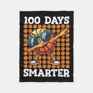 100 Tage klüger Basketball Kinder 100 Tage Fleecedecke