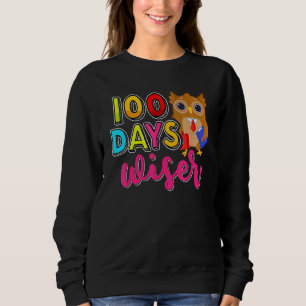 100 Tage klüger Niedlicher Eule glücklich 100. Sch Sweatshirt