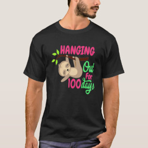 100 Tage lang abhängen Faultier 100. Schultag T-Shirt