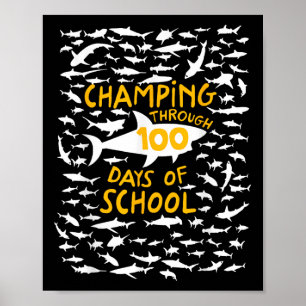 100 Tage lang Zelten von Haifischliebhabern 1 Poster